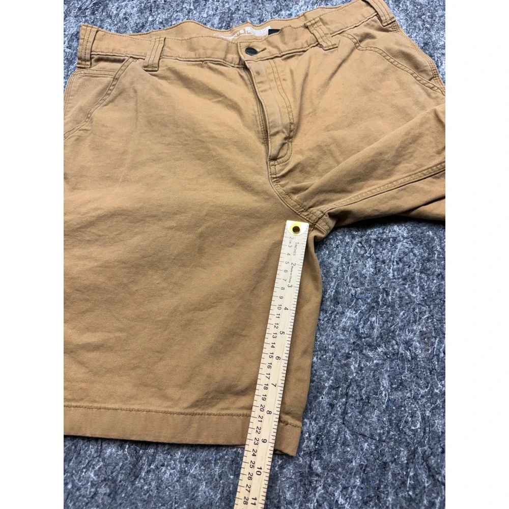 Carhartt Rugged Flex Relaxed Fit Canvas Work Shorts Tan Mens 36 102514-918